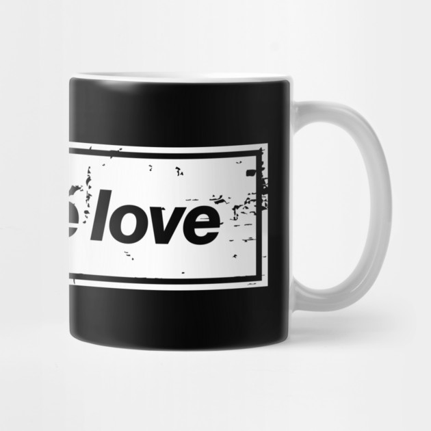 Choose Love Oasis Distressed Typography – Bold Positive Message Design White by Butter Creative