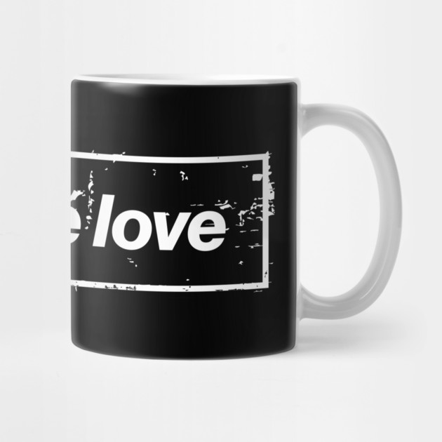 Choose Love Oasis Distressed Typography – Bold Positive Message Design Black by Butter Creative