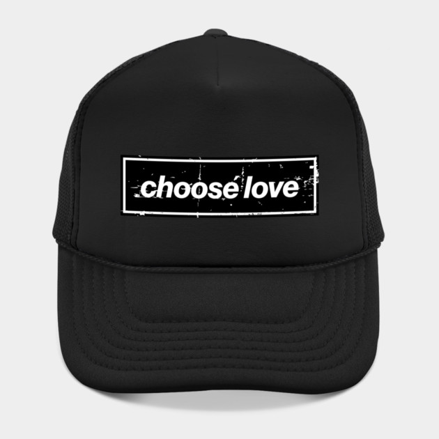 Choose Love Oasis Distressed Typography – Bold Positive Message Design Black by Butter Creative