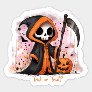 Halloween Grim Reaper Sticker