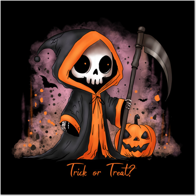 Halloween Grim Reaper Wall Art by H. R. Sinclair