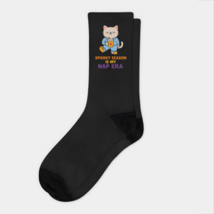 Nap Era Cat Shirt | Cozy Spooky Halloween Tee Socks