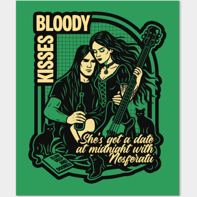 BLOODY KISSES Wall Art by artslaves