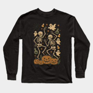Slightly Subtle Anti Trump Halloween Skeleton Long Sleeve T-Shirt