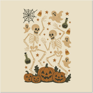 Slightly Subtle Anti Trump Halloween Skeleton Posters and Art