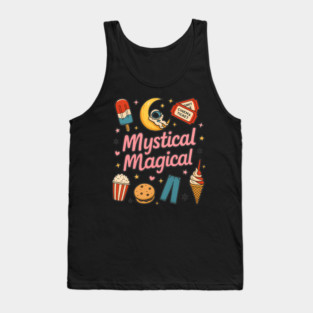 Mystical Magical — Whimsical Food & Space Collage Tank Top