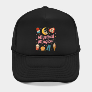 Mystical Magical — Whimsical Food & Space Collage Hat