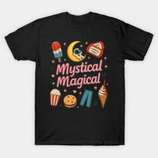 Mystical Magical — Whimsical Food & Space Collage T-Shirt