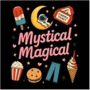 Mystical Magical — Whimsical Food & Space Collage Posters and Art