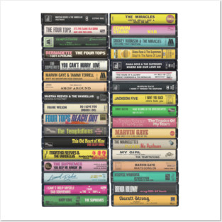 Motown Music - Classic Motown Cassette Print Posters and Art
