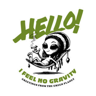 alien gravity planet hello T-Shirt
