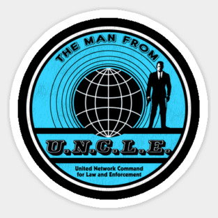 The Man from U.N.C.L.E. 60s Action Spy Fiction TV Series Sticker