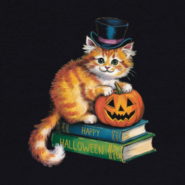 Happy Halloween Orange Cat by Pete the Cat Guy