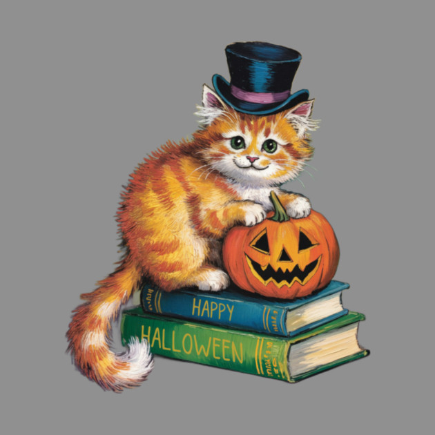 Happy Halloween Orange Cat by Pete the Cat Guy