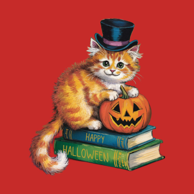 Happy Halloween Orange Cat by Pete the Cat Guy