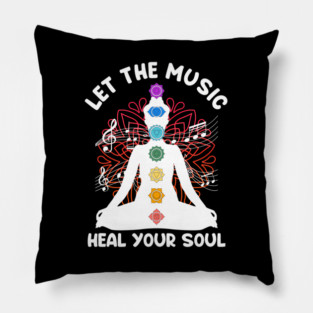 Musik Yoga Let The Music Heal Your Soul  Yoga Pillow