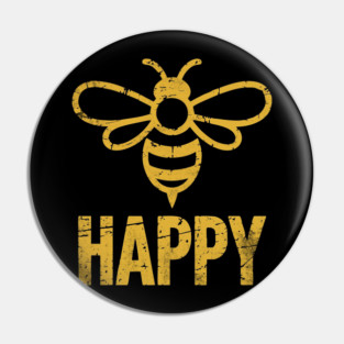 Bee Happy Pin