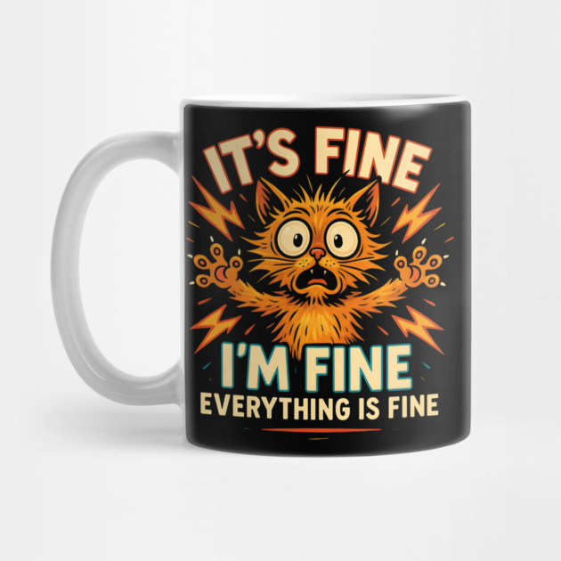 It’s Fine I’m Fine Everything Is Fine – Funny Cat Stress by MakerMind8.2