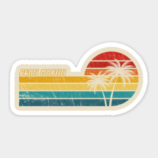 dean martin /// sunset retro Sticker