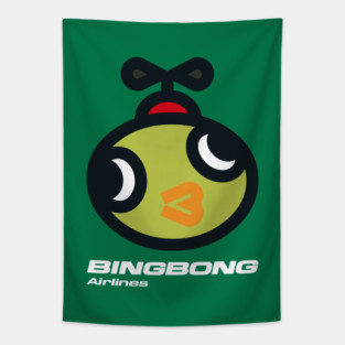 BINGBONG Airlines - colour Tapestry