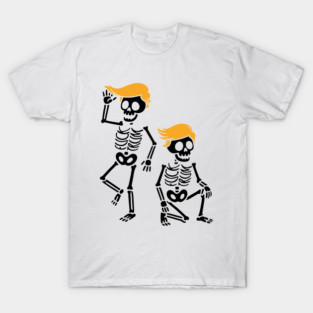 FDT Trump Skeleton Party Halloween Anti Trump T-Shirt