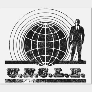 The Man from U.N.C.L.E. 60s Spy Fiction TV Series Posters and Art