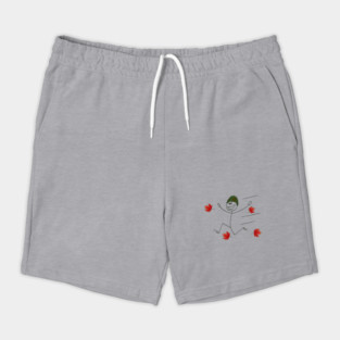 Fall Foliage Stick Figure front and back Shorts