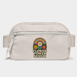 Flower Power Senior – Retro Rainbow & Daisies Hippie Vibes Bag