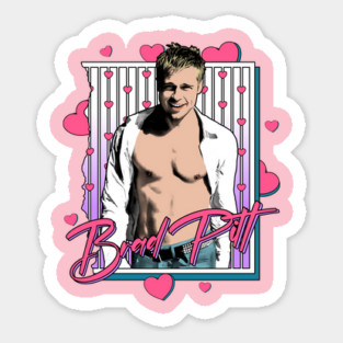 I Heart Brad Pitt Sticker