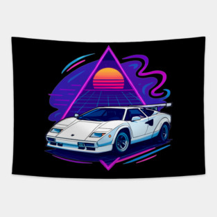 Lamborghini Countach Tapestry