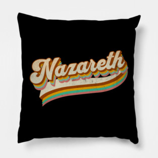 Retro Nazareth Vintage Nazareth Style Hard Rock Band Classic Rock Music Pillow