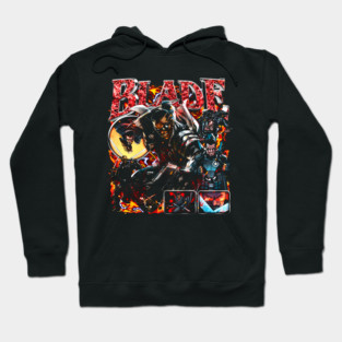 Blade Marvel Bootleg Vintage Comic Graphic Design Hoodie