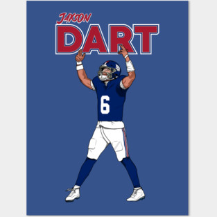 Jaxson Dart Giants Posters and Art