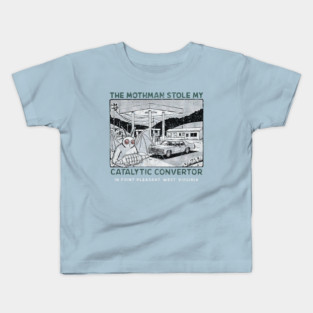 Vintage the mothman stole my Catalytic converter Kids T-Shirt
