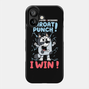 Muffin - Rock Paper Scissor - Throat Punch I Win Phone Case