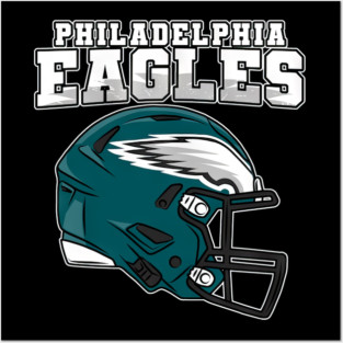 Philadelphia Eagles Helmet - julianaphein #143 Posters and Art