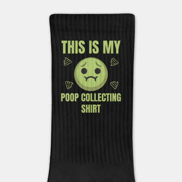 Stinky Poop Collecting Shirt Funny Sick Emoji Tee by TuncGK