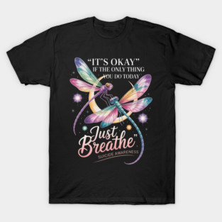 Suicide Prevention Awareness Suicide Dragonfly T-Shirt