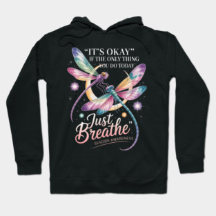 Suicide Prevention Awareness Suicide Dragonfly Hoodie