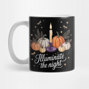 Candlelight Whisper Illuminate The Night Enchanting Autumn Vibes Mug