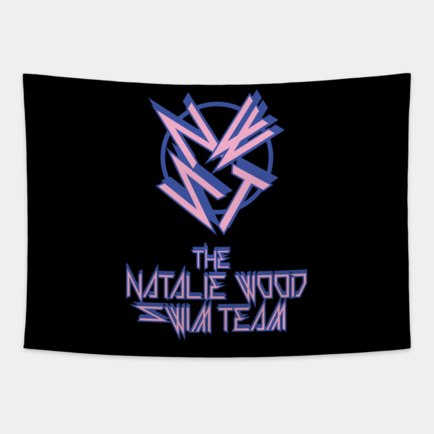 The Natalie Wood Swim Team Thrash Logo Tapestry by Jesus's Store
