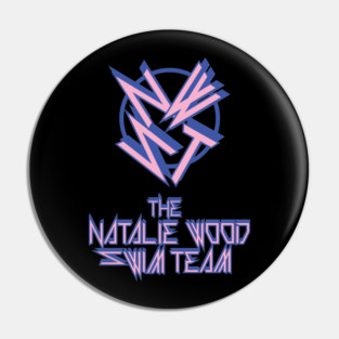 The Natalie Wood Swim Team Thrash Logo Pin