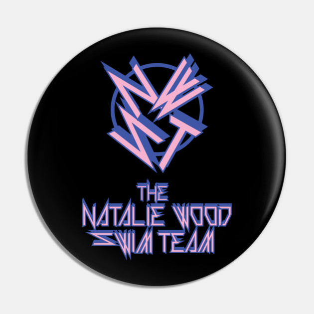 The Natalie Wood Swim Team Thrash Logo Pin by Jesus's Store