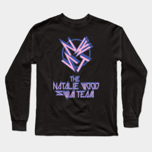 The Natalie Wood Swim Team Thrash Logo Long Sleeve T-Shirt