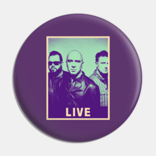Live Retro Pin