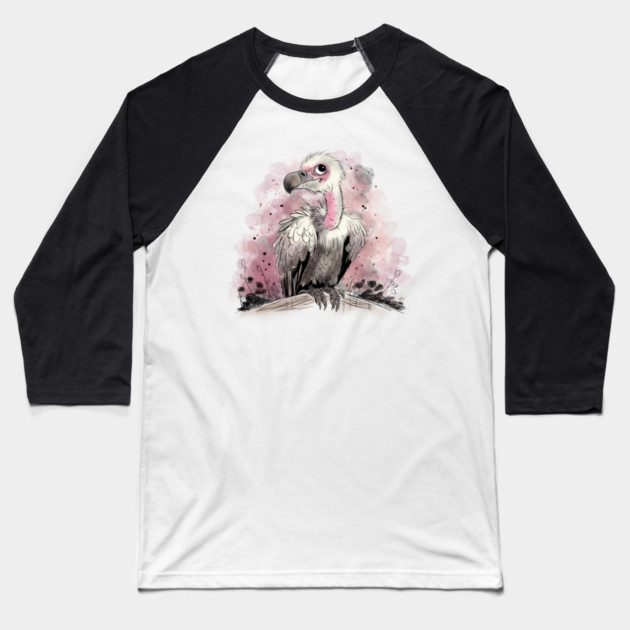 Grumpy Vulture Baseball T-Shirt by H. R. Sinclair