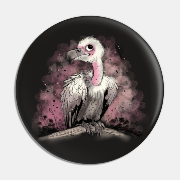 Grumpy Vulture Pin by H. R. Sinclair