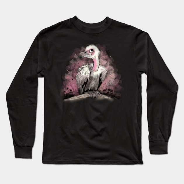 Grumpy Vulture Long Sleeve T-Shirt by H. R. Sinclair