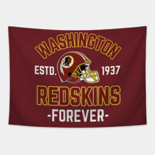 Washington Redskins 1937 Forever Vintage Retro Football Tapestry