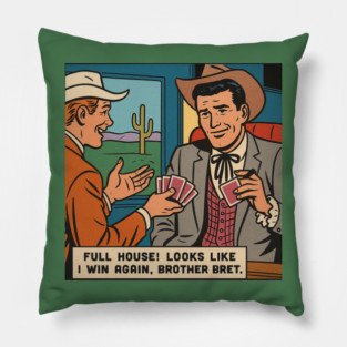 Full House Showdown Pillow